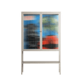 Staying Grounded - Loft Cabinet - Caitlin Flood-Molyneux - Pebble - Reeded glass