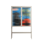 Staying Grounded - Loft Cabinet - Caitlin Flood-Molyneux - Pebble - Reeded glass