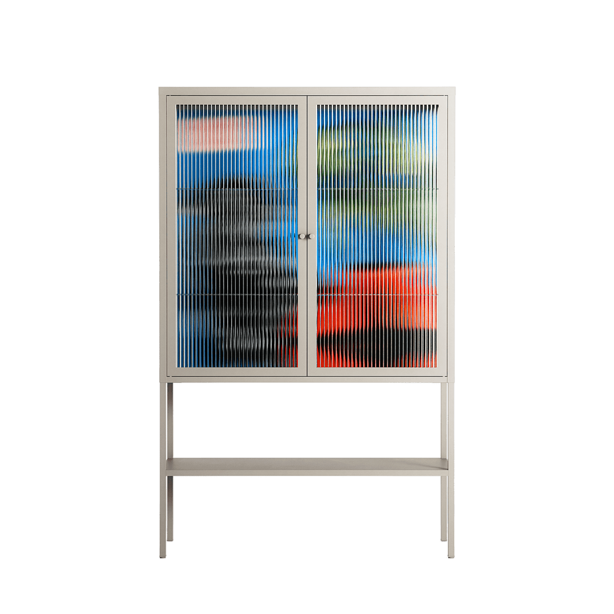 Staying Grounded - Loft Cabinet - Caitlin Flood-Molyneux - Pebble - Reeded glass