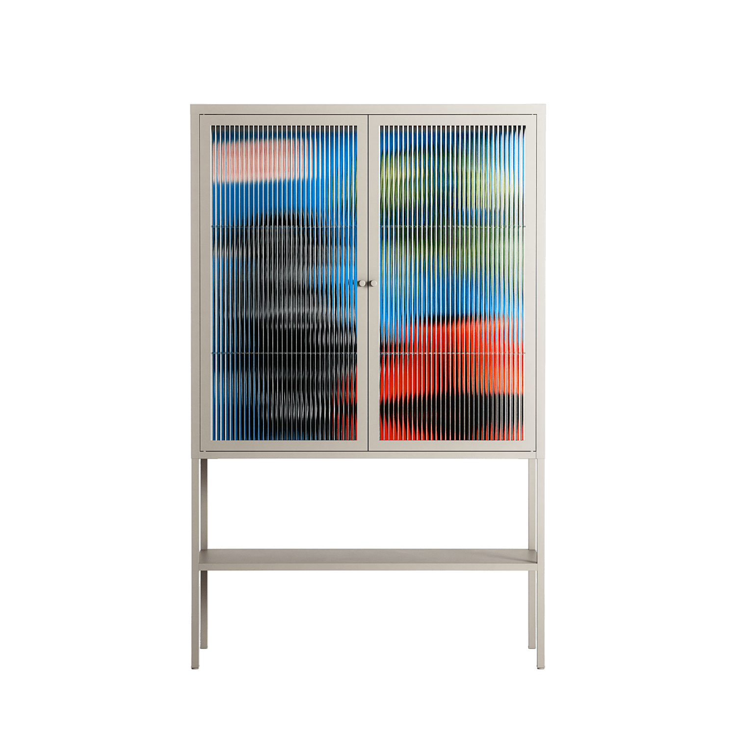 Staying Grounded - Loft Cabinet - Caitlin Flood-Molyneux - Pebble - Reeded glass