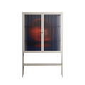 Cat in Chair C - Loft Cabinet - Kristin Eriksson - Pebble - Reeded glass