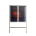 Cat in Chair C - Loft Cabinet - Kristin Eriksson - Pebble - Reeded glass