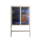 Blue Velvet - Loft Cabinet - Sophie Goudman-Peachey - Pebble - Reeded glass