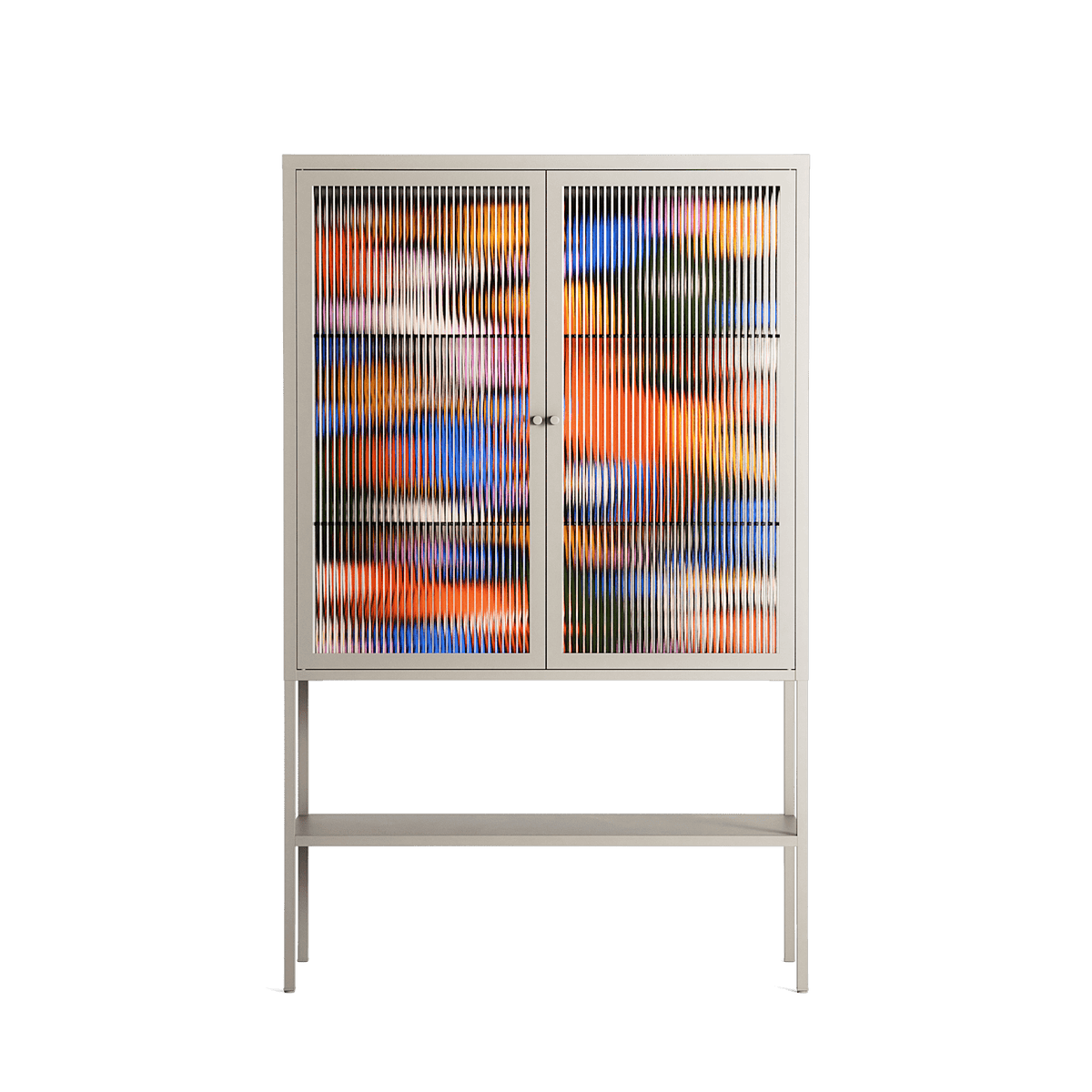 The Secret Herb Garden In The Forest - Loft Cabinet - Nick Liefhebber - Pebble - Reeded glass