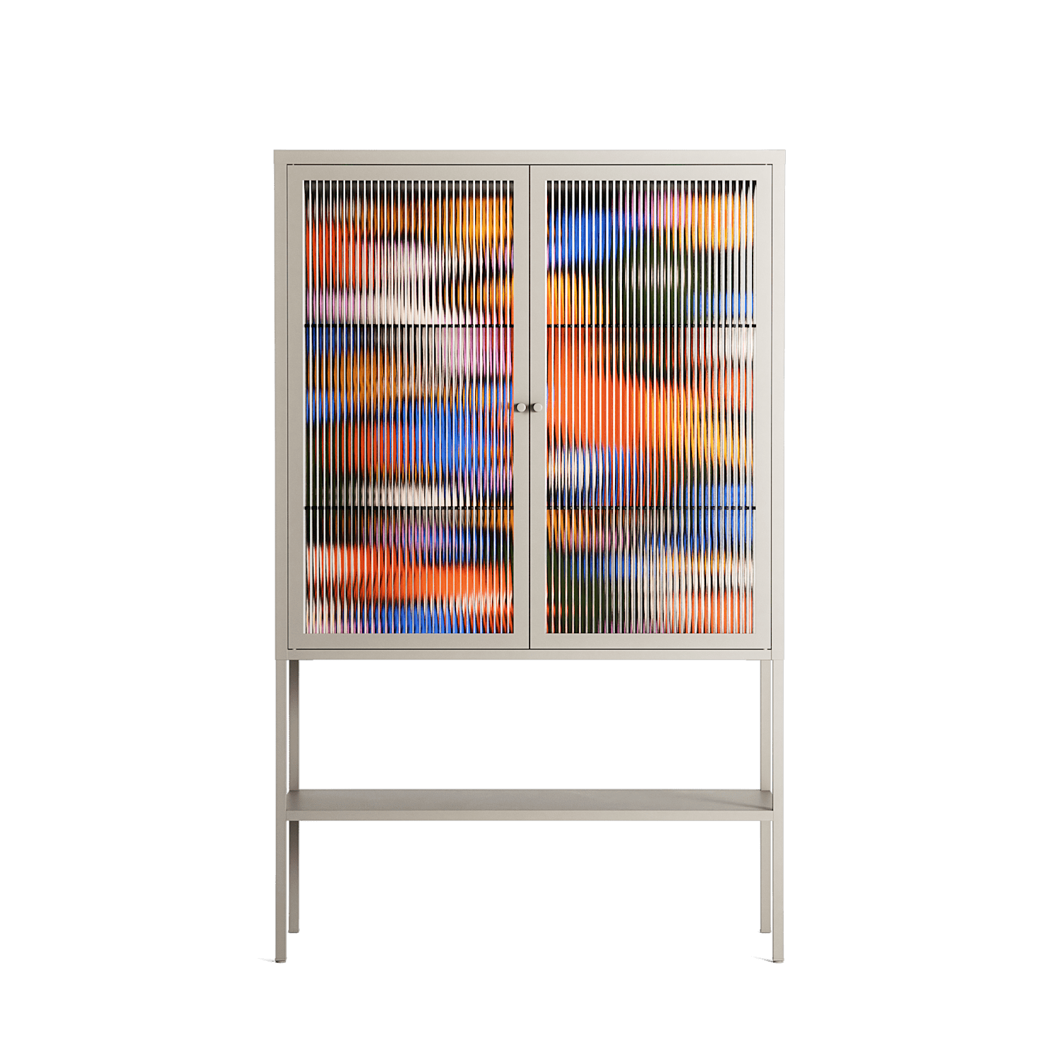 The Secret Herb Garden In The Forest - Loft Cabinet - Nick Liefhebber - Pebble - Reeded glass