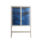 The Blue Line - Loft Cabinet - Craig Watkins - Pebble - Reeded glass