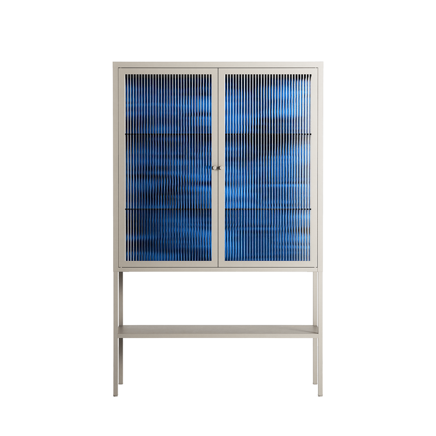 The Blue Line - Loft Cabinet - Craig Watkins - Pebble - Reeded glass