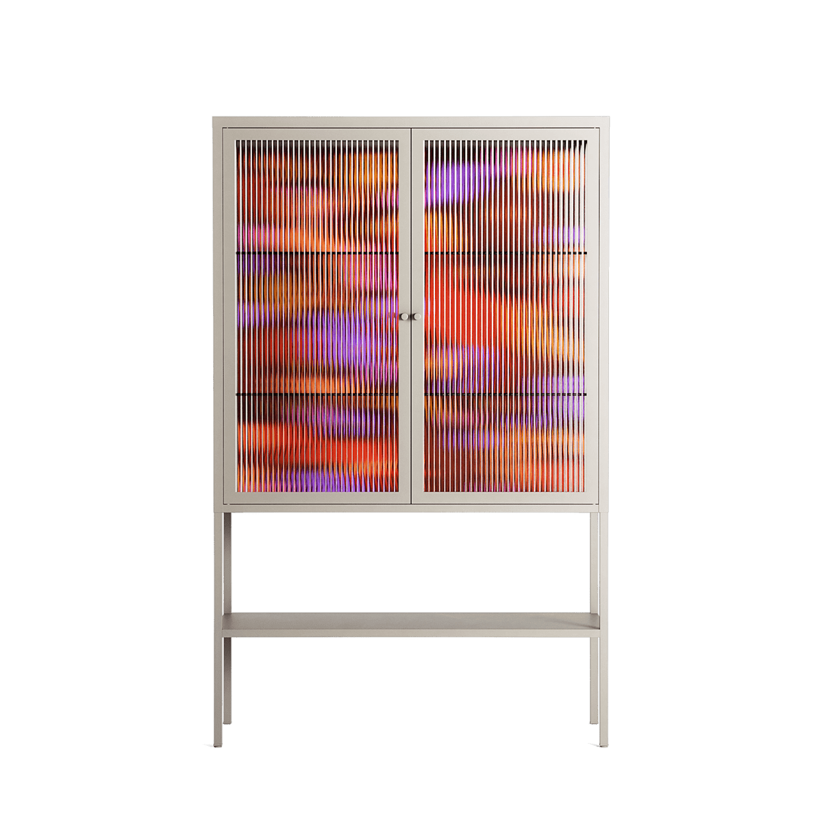 The Secret Herb Garden In The Forest 2 - Loft Cabinet - Nick Liefhebber - Pebble - Reeded glass