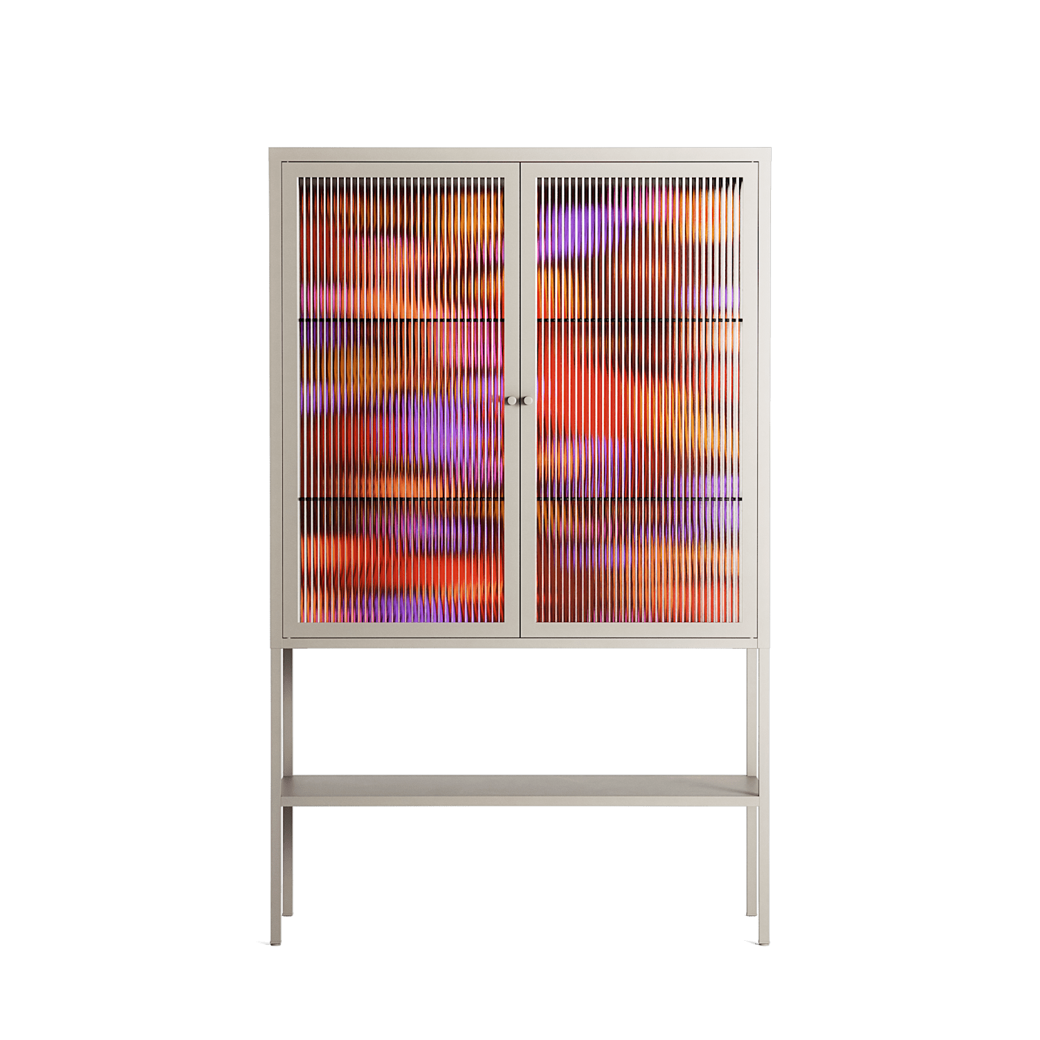 The Secret Herb Garden In The Forest 2 - Loft Cabinet - Nick Liefhebber - Pebble - Reeded glass