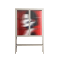 Unseen In Plain Sight - Loft Cabinet - Mathilda Kienast - Pebble - Reeded glass