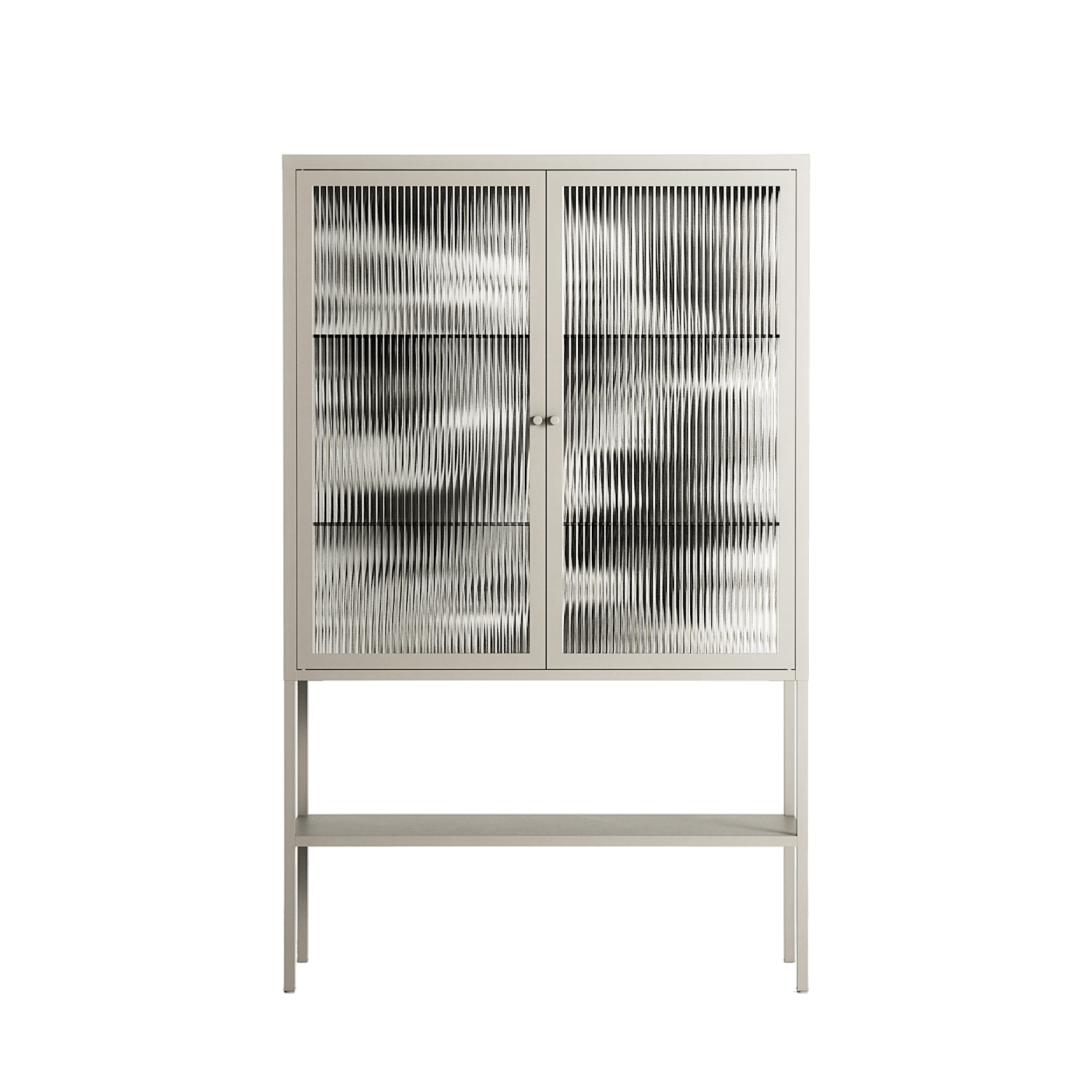 Ode to Summer 4 - Loft Cabinet - Diana Catchpole - Pebble - Reeded glass