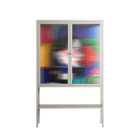Chained To Perception - Loft Cabinet - Mathilda Kienast - Pebble - Reeded glass