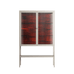 Wottosque Red - Loft Cabinet - Craig Watkins - Pebble - Reeded glass