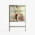 Can You Face It - Loft Cabinet - Sophie Goudman-Peachey - Pebble - Reeded glass