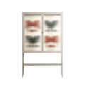 Curious Creatures - Loft Cabinet - Ethan Fender - Pebble - Reeded glass