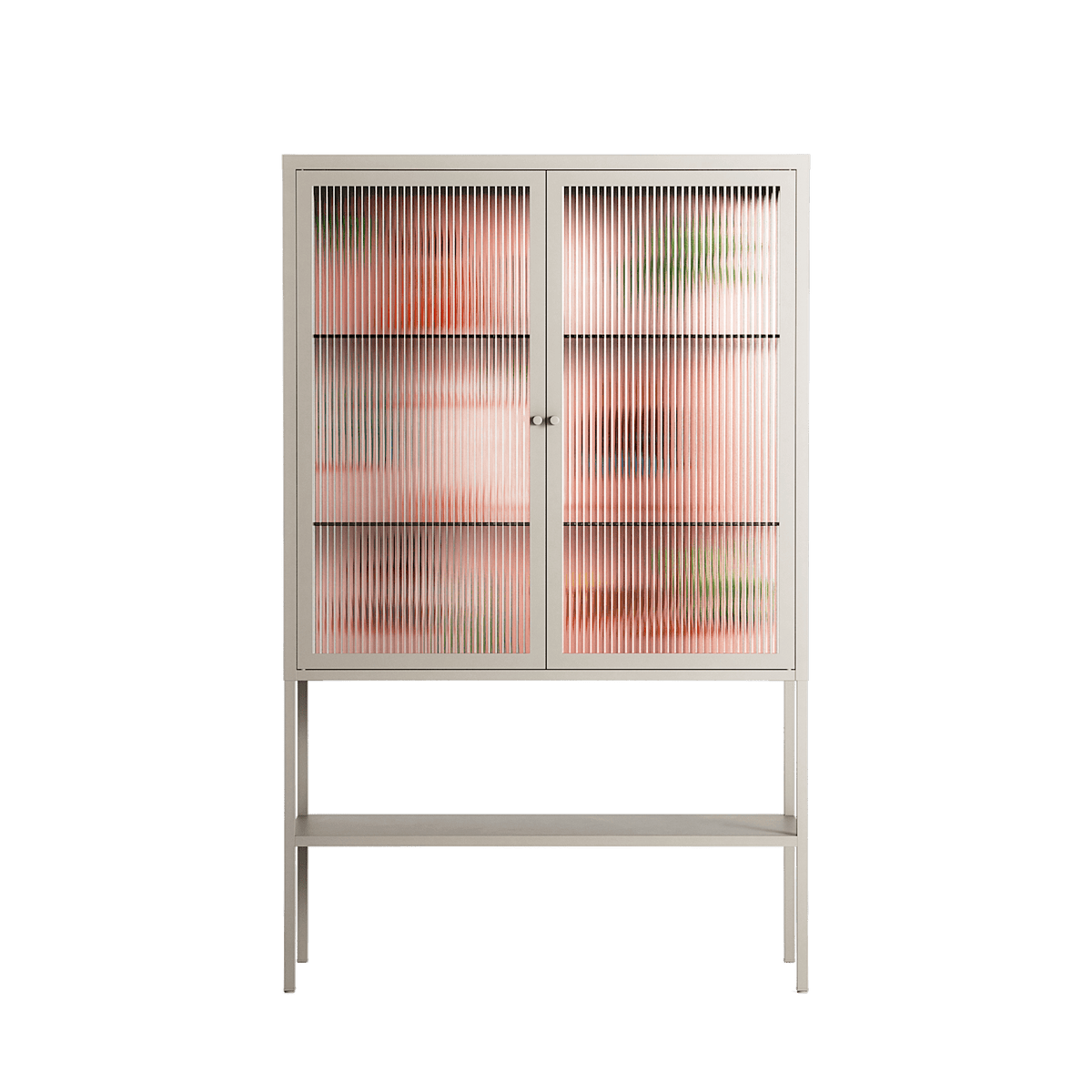 Woman at the Beach - Loft Cabinet - Raissa Oltmanns - Pebble - Reeded glass