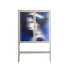 Beyond The Veil Of Consciousness - Loft Cabinet - Mathilda Kienast - Pebble - Reeded glass