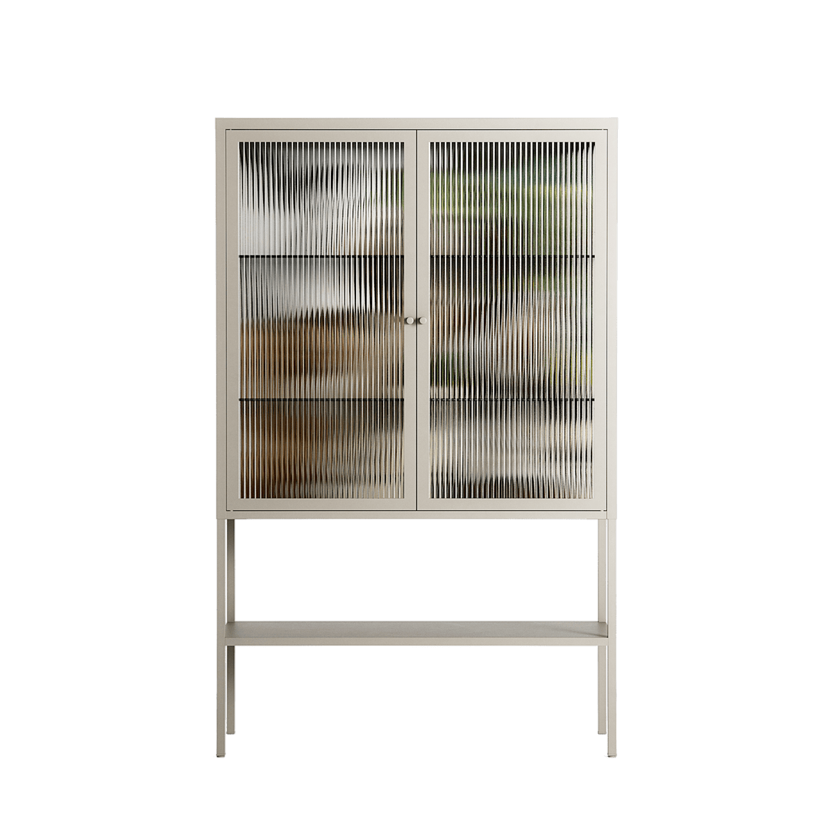 As The Rain Falls - Loft Cabinet - Sophie Goudman-Peachey - Pebble - Reeded glass