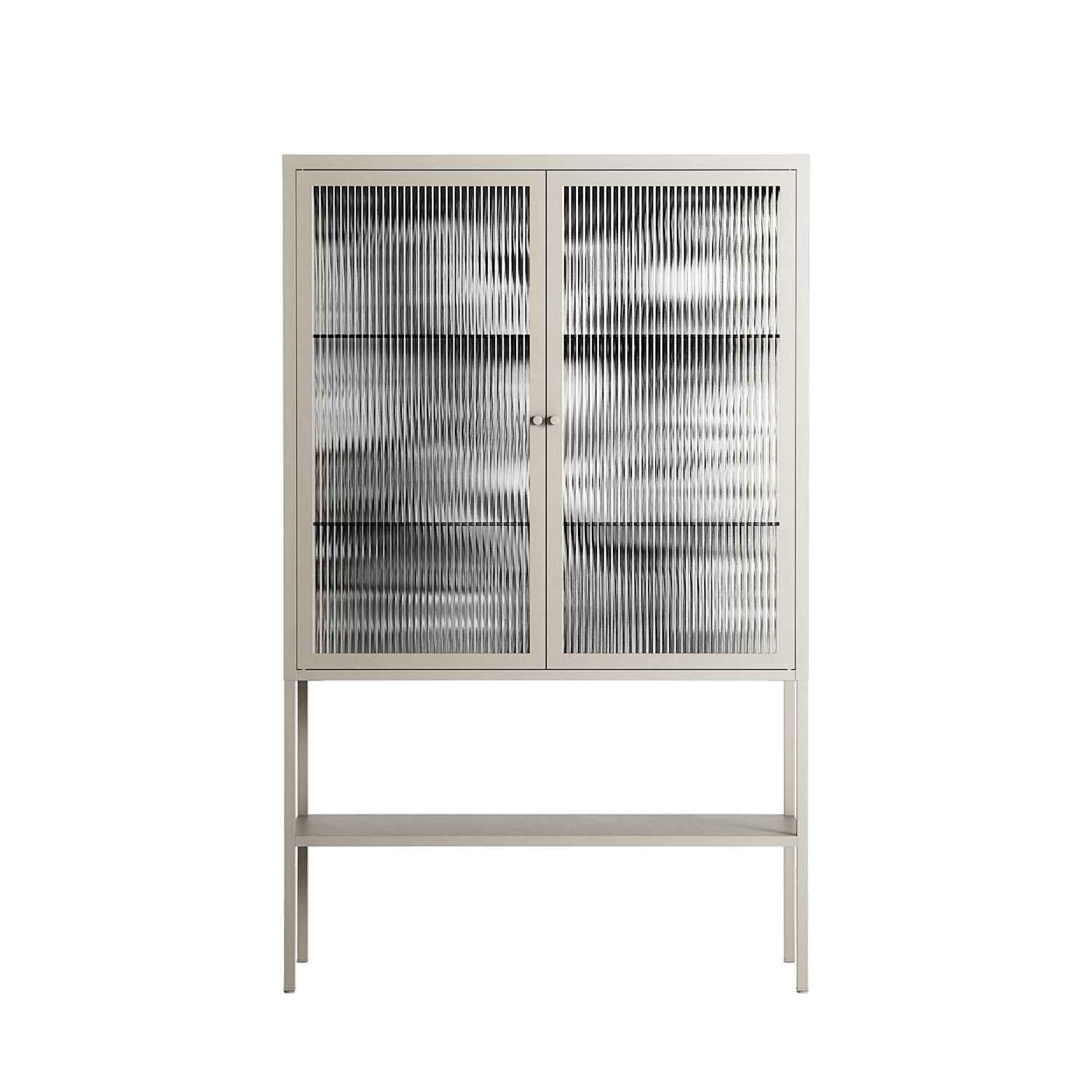 Flight Of Fancy 3 - Loft Cabinet - Diana Catchpole - Pebble - Reeded glass
