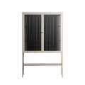 The Single Color - Loft Cabinet - Craig Watkins - Pebble - Reeded glass