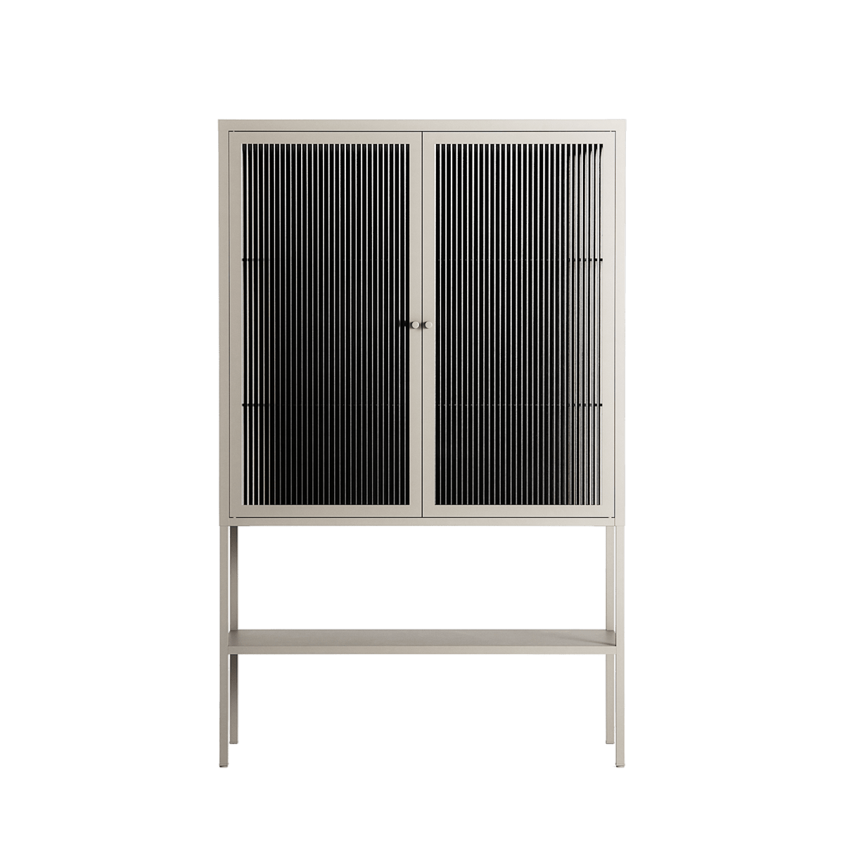 The Single Color - Loft Cabinet - Craig Watkins - Pebble - Reeded glass