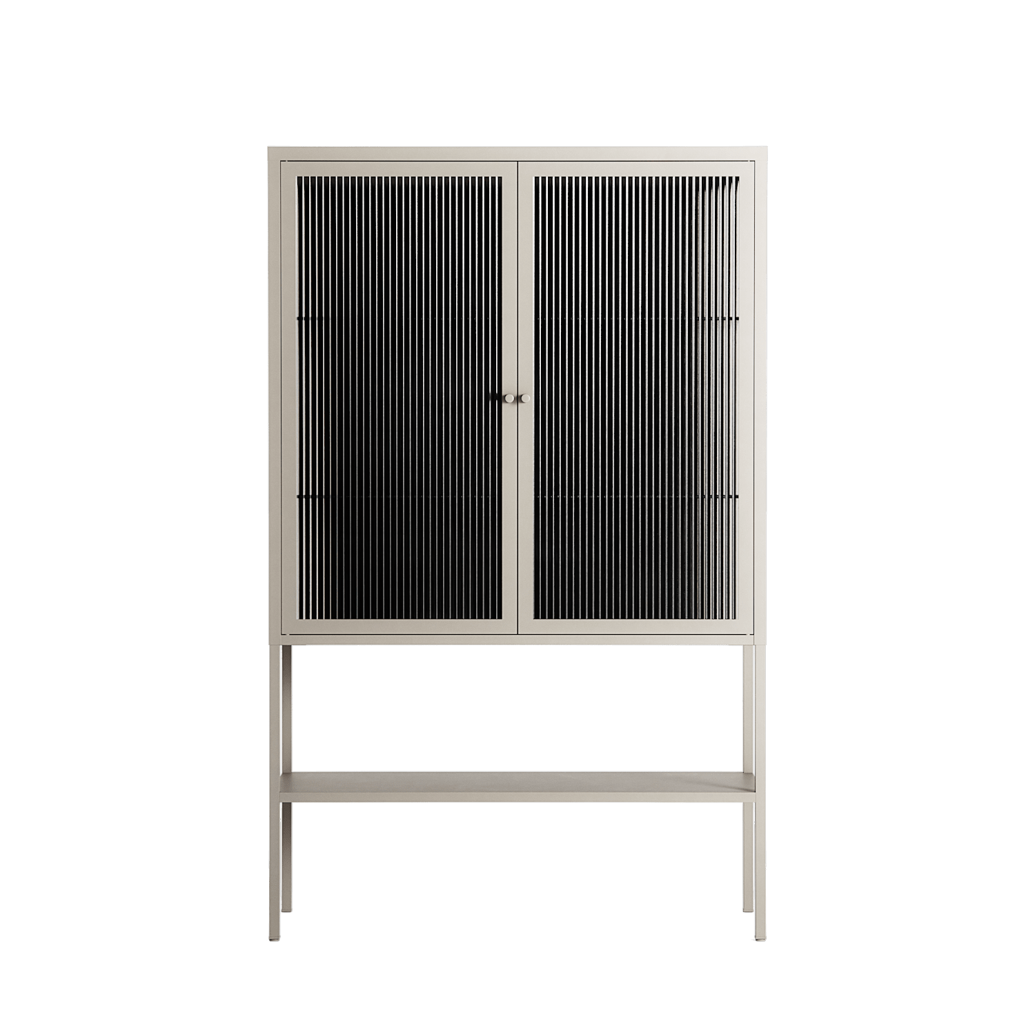 The Single Color - Loft Cabinet - Craig Watkins - Pebble - Reeded glass