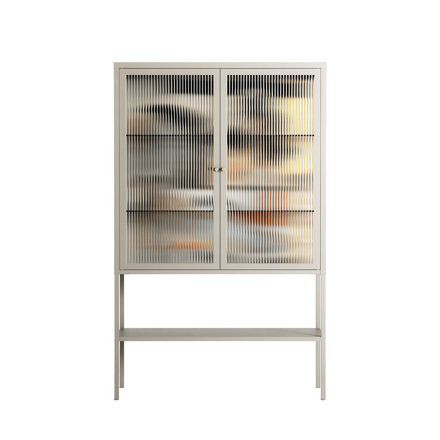 Sweet Far Away - Loft Cabinet - Sophie Goudman-Peachey - Pebble - Reeded glass