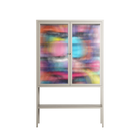 Sansone - Loft Cabinet - Maddalena Fanfani - Pebble - Reeded glass