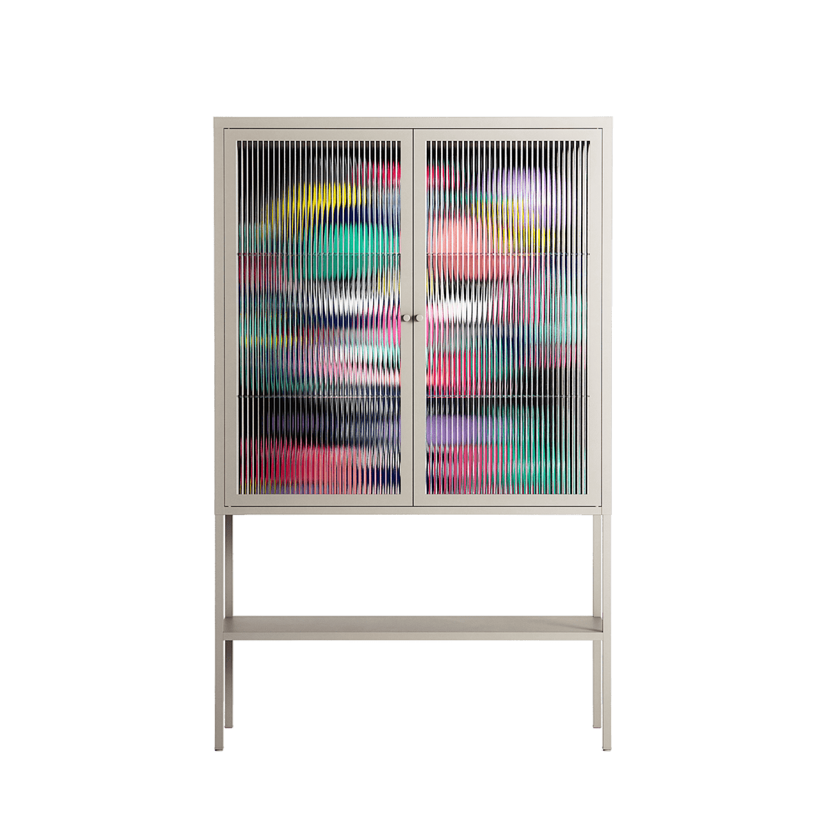 Bobsan - Loft Cabinet - Maddalena Fanfani - Pebble - Reeded glass