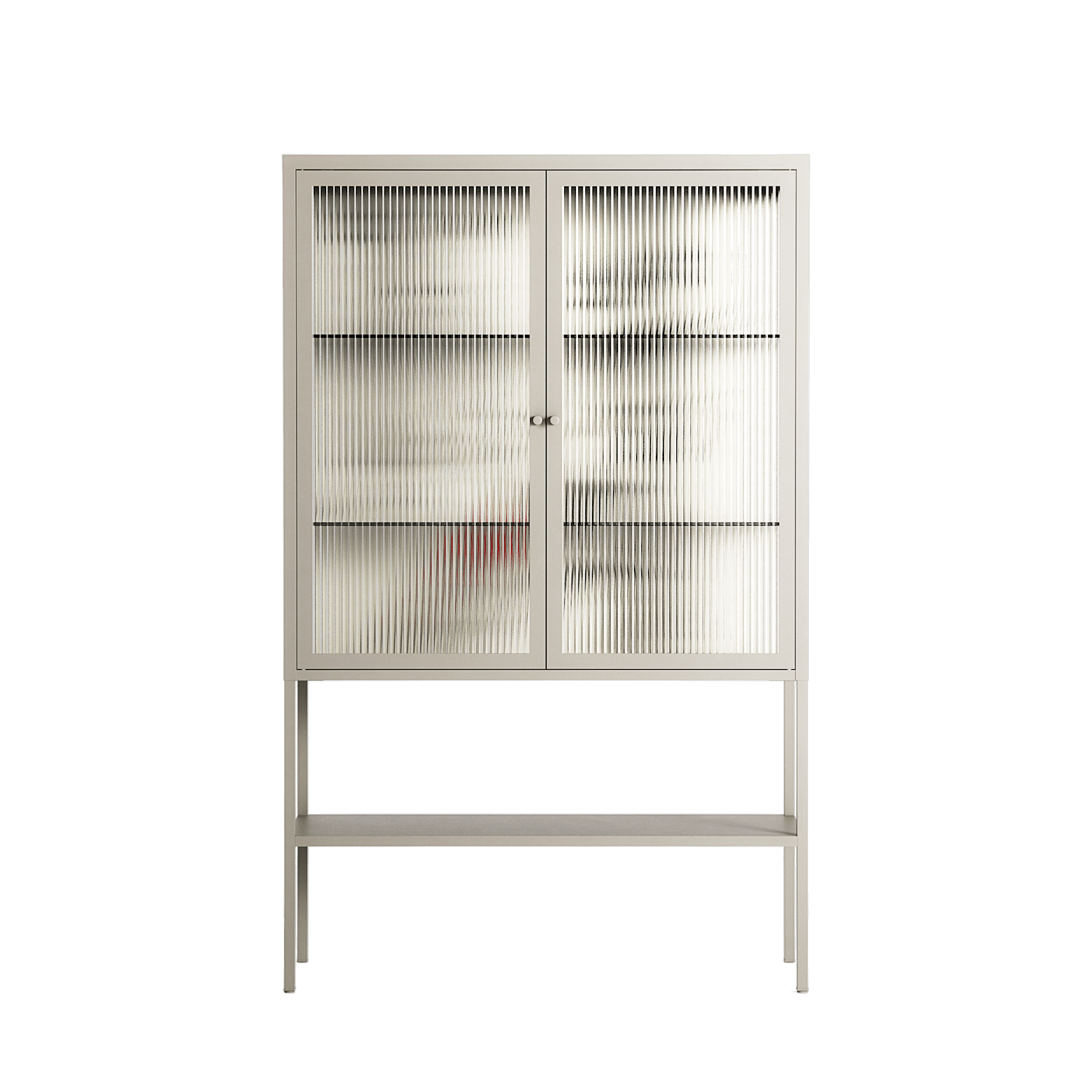 Bayeux - Loft Cabinet - Naia Escribano - Pebble - Reeded glass