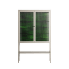 Wottosque Green - Loft Cabinet - Craig Watkins - Pebble - Reeded glass