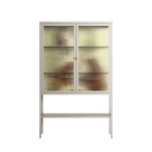 Can You Face It - Loft Cabinet - Sophie Goudman-Peachey - Pebble - Reeded glass