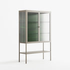 Wottosque Green - Loft Cabinet - Craig Watkins - Pebble - Reeded glass