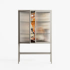 We Are Who We Are - Loft Cabinet - Sophie Goudman-Peachey - Pebble - Reeded glass