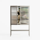 As The Rain Falls - Loft Cabinet - Sophie Goudman-Peachey - Pebble - Reeded glass