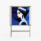 Beyond The Veil Of Consciousness - Loft Cabinet - Mathilda Kienast - Pebble - Reeded glass