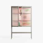 Woman at the Beach - Loft Cabinet - Raissa Oltmanns - Pebble - Reeded glass