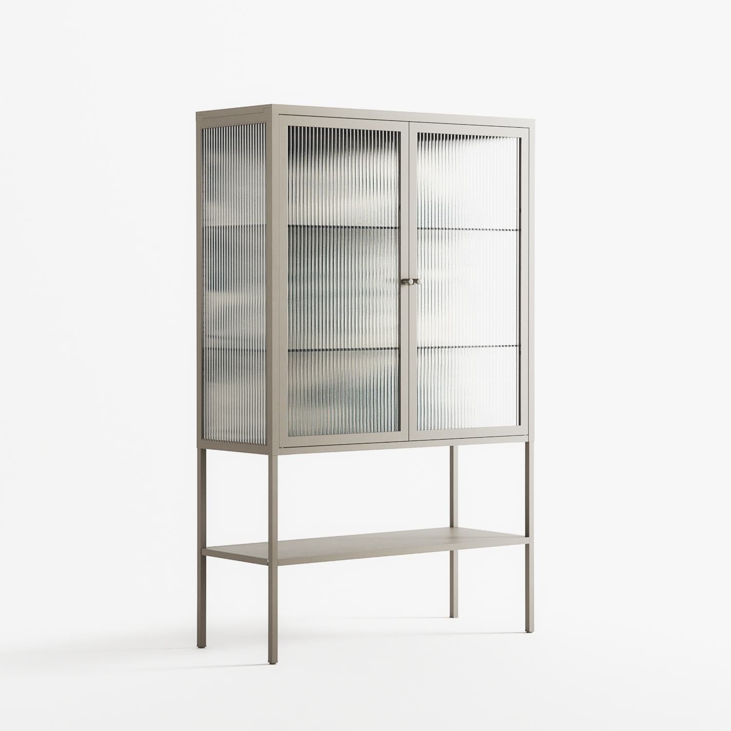 Ode to Summer 6 - Loft Cabinet - Diana Catchpole - Pebble - Reeded glass