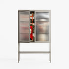 Where We Belong - Loft Cabinet - Sophie Goudman-Peachey - Pebble - Reeded glass