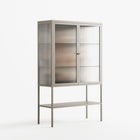 We Are Who We Are - Loft Cabinet - Sophie Goudman-Peachey - Pebble - Reeded glass