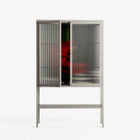 The Man Behind The Curtain - Loft Cabinet - Kristin Eriksson - Pebble - Reeded glass