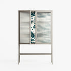 Ode to Summer 3 - Loft Cabinet - Diana Catchpole - Pebble - Reeded glass