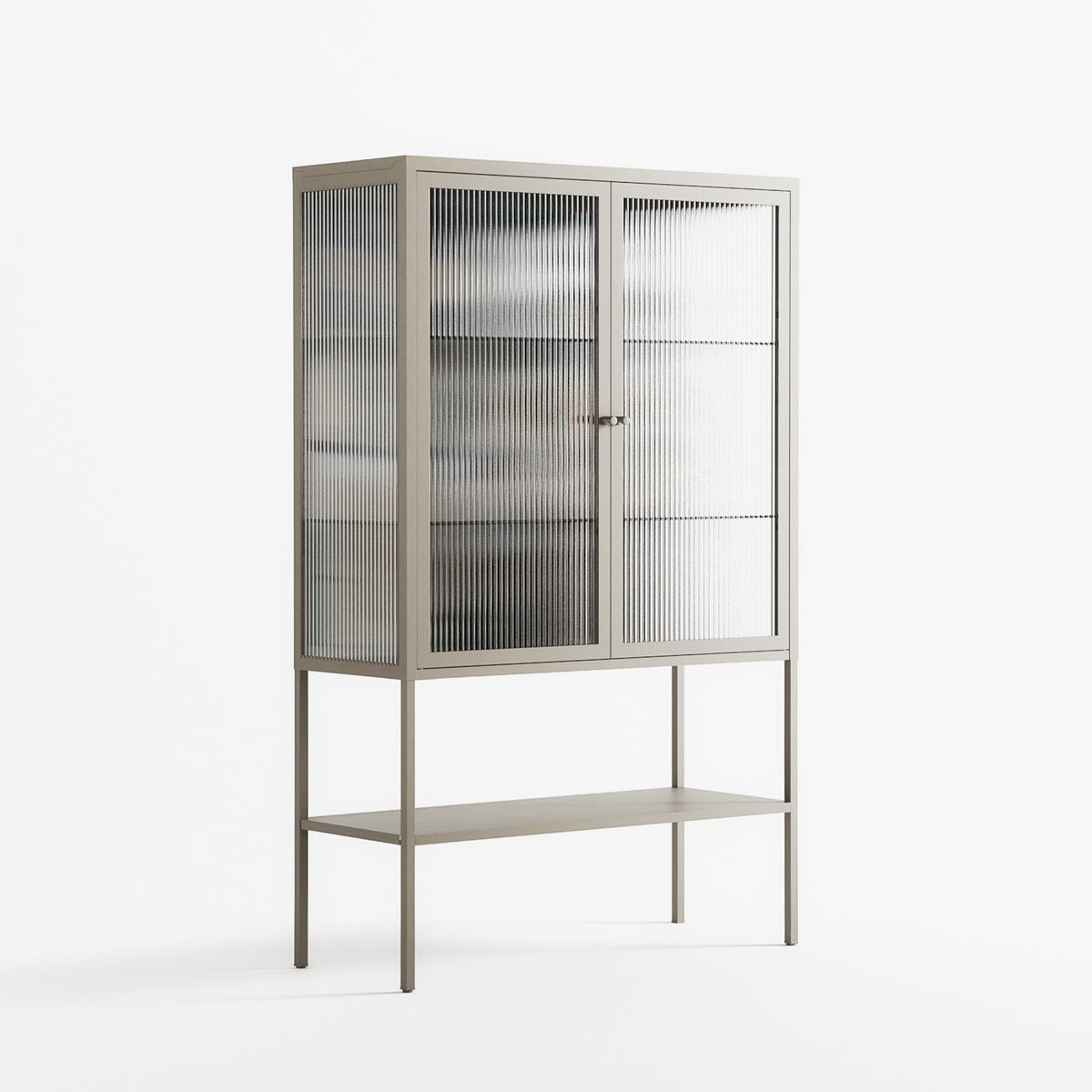 Dreaming With Open Eyes - Loft Cabinet - Sophie Goudman-Peachey - Pebble - Reeded glass