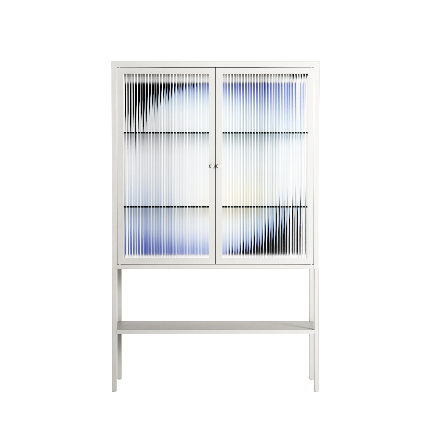 Ambient - Loft Cabinet - Alexander Khabbazi - Chalk - Reeded glass