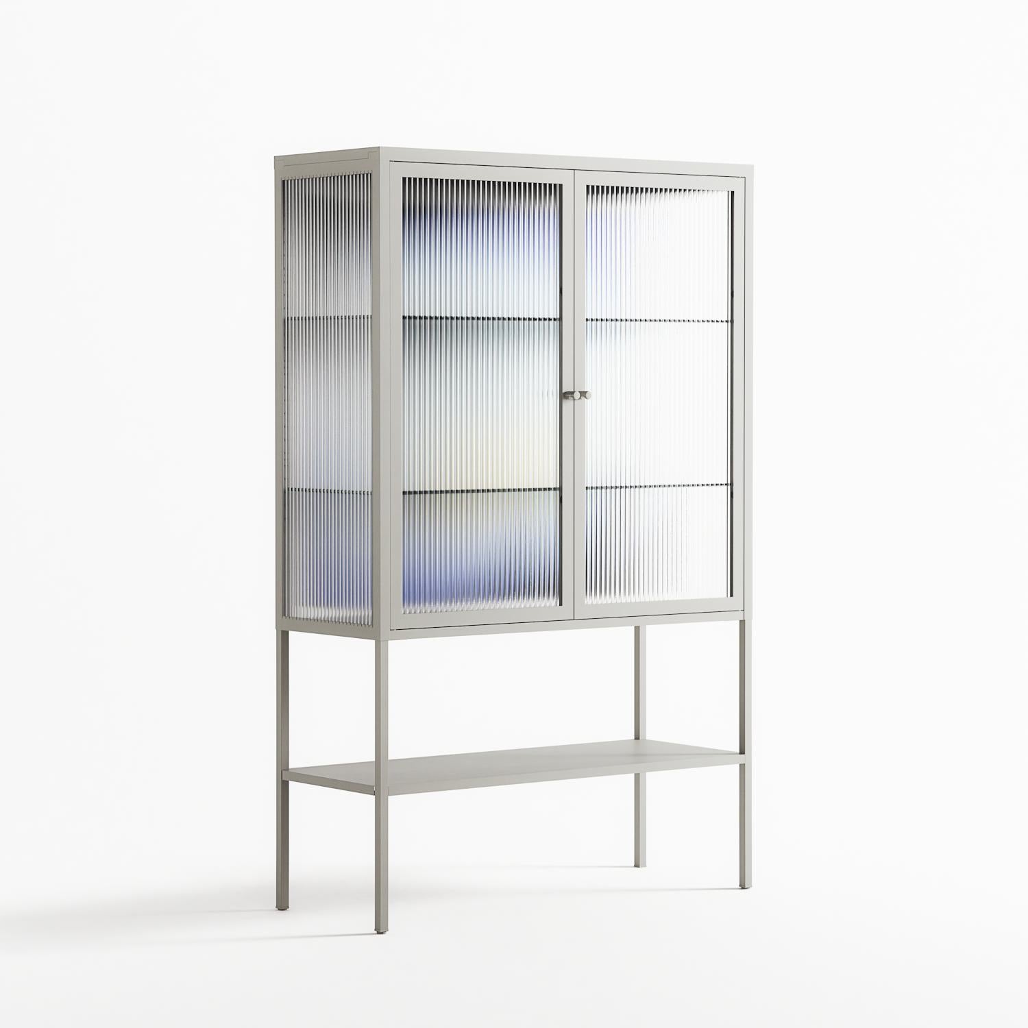 Ambient - Loft Cabinet - Alexander Khabbazi - Chalk - Reeded glass