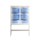 Everything is Confusing - Loft Cabinet - Alexander Khabbazi - Chalk - Reeded glass