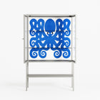 Everything is Confusing - Loft Cabinet - Alexander Khabbazi - Chalk - Reeded glass