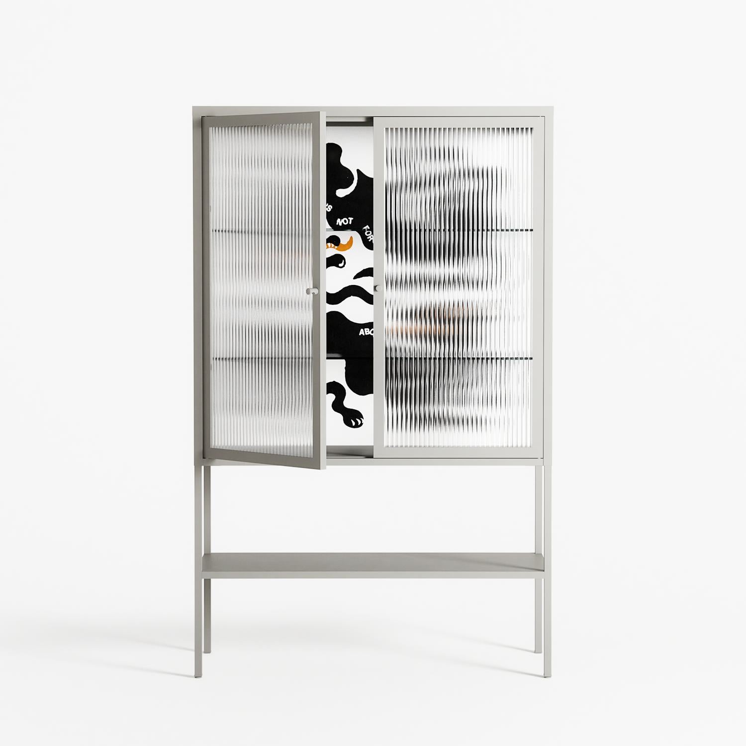 Every Dog - Loft Cabinet - Alexander Khabbazi - Chalk - Reeded glass