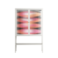 Repeating - Loft Cabinet - Alexander Khabbazi - Chalk - Reeded glass