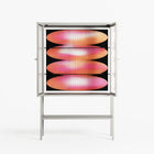 Repeating - Loft Cabinet - Alexander Khabbazi - Chalk - Reeded glass